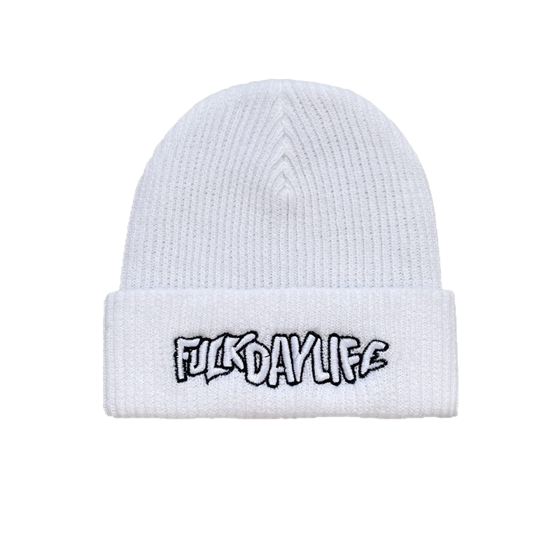 Embroidered Beanie Knit Winter Hat Premium Logo Cap Soft Everyday Style