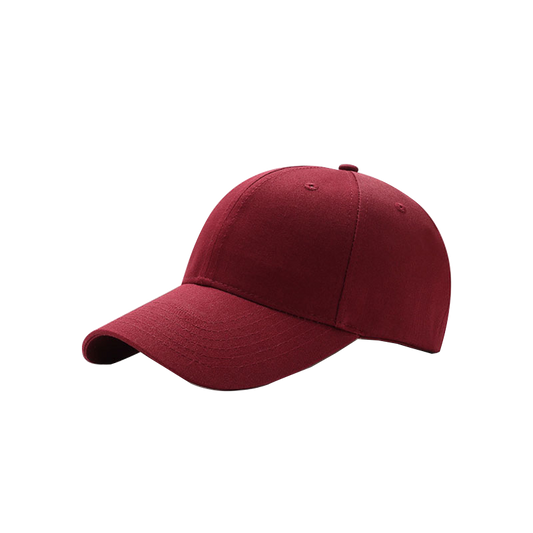 Red Baseball Cap Womens Ladies Golf Hat Pure Cotton