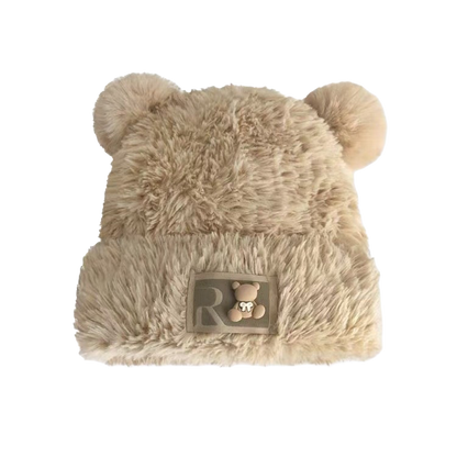 Beanie with Ears Cute Knit Winter Hat Soft Warm Animal Style for Adults Unisex