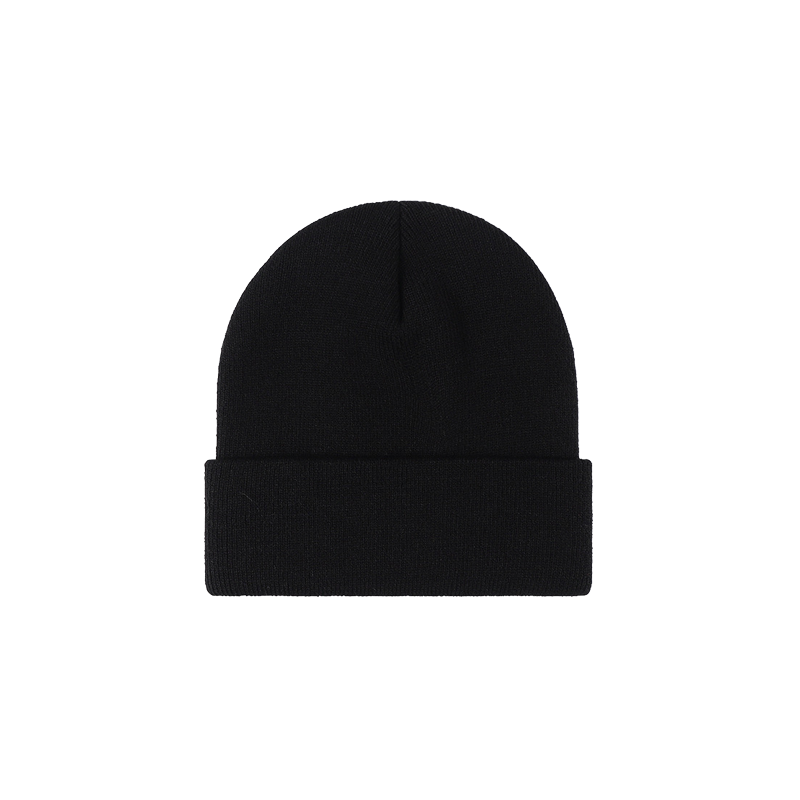 Black Beanie Hat Women Soft Knit Winter Cap Unisex Everyday Classic Style