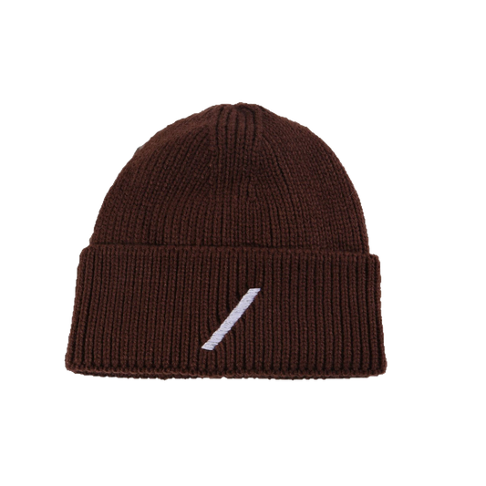 Brown Beanie Soft Knit Winter Hat Dark Brown Cap for Men Women