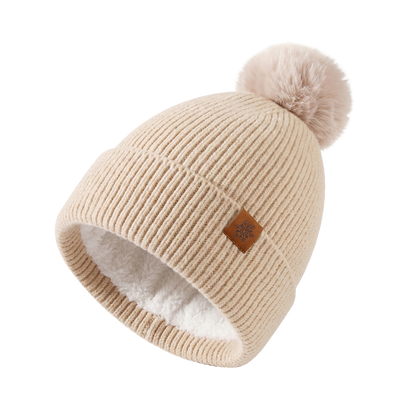 Fleece Beanie Soft Lined Winter Hat Warm Knit Cap for Men Women Outdoor