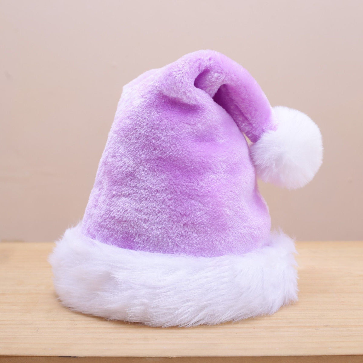 Purple Santa Hat Plush Christmas Cap for Adults and Kids – Long Furry Holiday Style