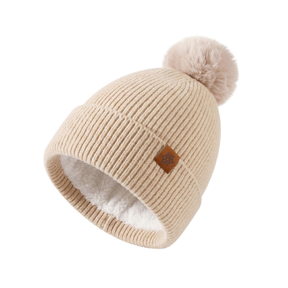 Winter Beanie Soft Knit Hat Warm Fuzzy Cap for Women Everyday Cold Weather Style