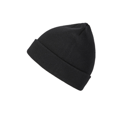 Black Beanie Hat Mens Knit Winter Cap Soft Warm Everyday Style