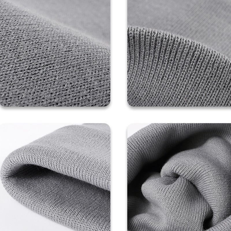 Black Beanie Hat Women Soft Knit Winter Cap Unisex Everyday Classic Style