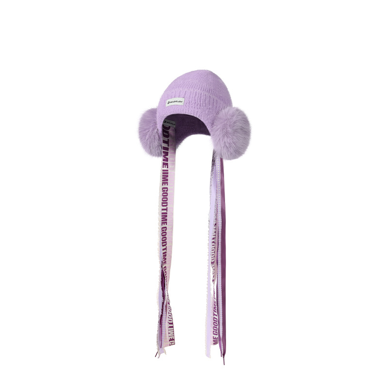 Beanie with Ear Flaps Warm Knit Winter Hat Soft Windproof Cap for Men Women