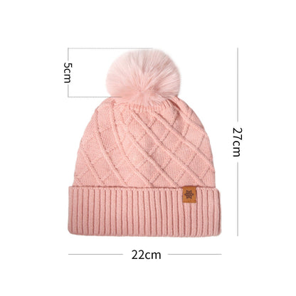 Pink Beanie Soft Knit Winter Hat Cozy Warm Stylish Cap for Women Girls