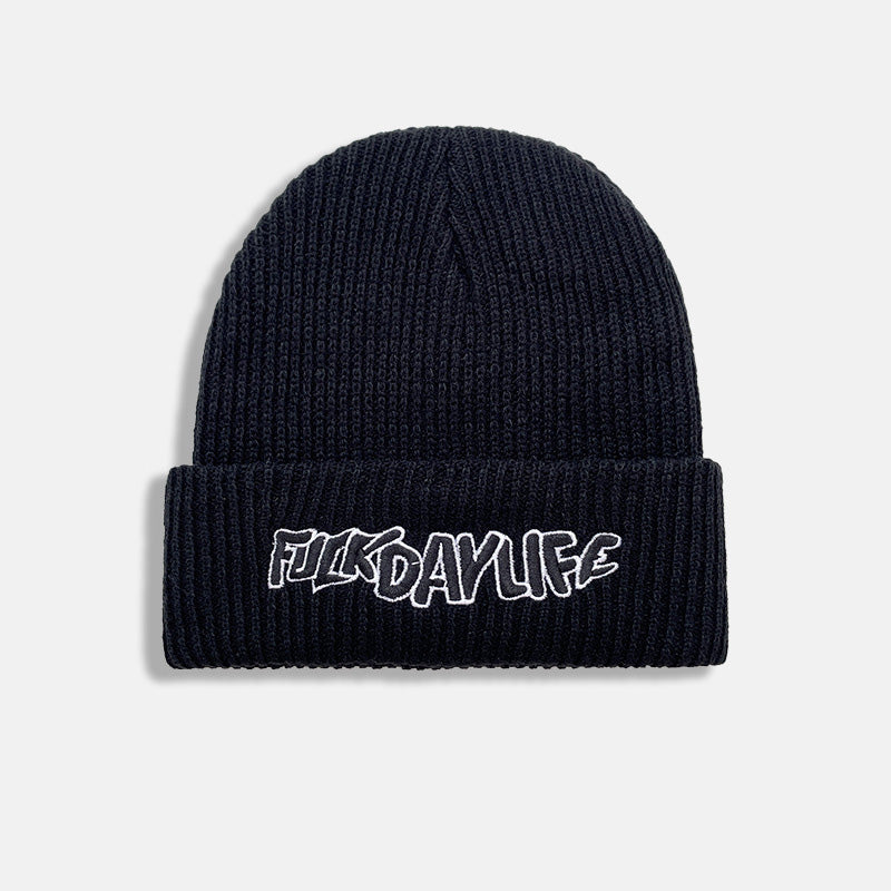 Embroidered Beanie Knit Winter Hat Premium Logo Cap Soft Everyday Style