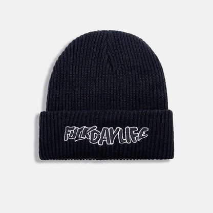 Embroidered Beanie Knit Winter Hat Premium Logo Cap Soft Everyday Style