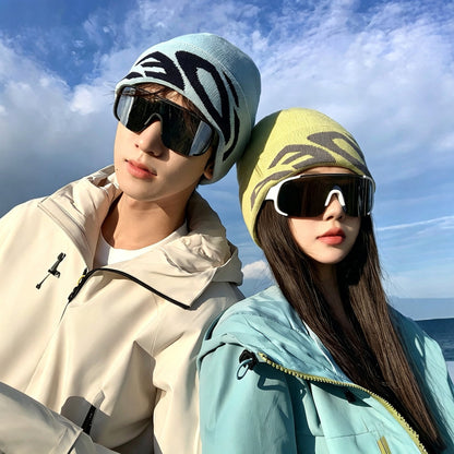 Beanie for Long Hair Men Soft Knit Winter Hat Casual Style Cap