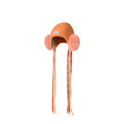 Beanie with Ear Flaps Warm Knit Winter Hat Soft Windproof Cap for Men Women
