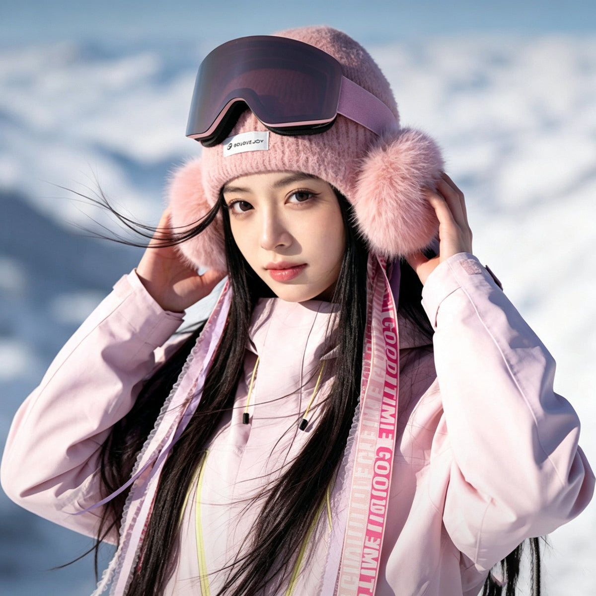 Beanie with Ear Flaps Warm Knit Winter Hat Soft Windproof Cap for Men Women