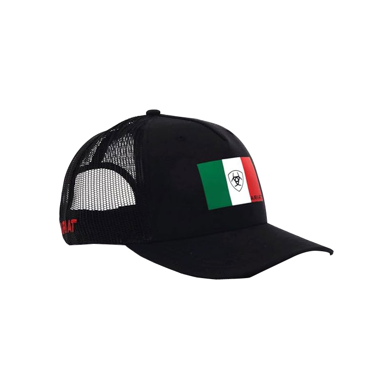 Mexico Baseball Cap Men's Snapback Flex Fit Small Shield Logo Black Hat