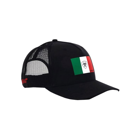 Mexico Baseball Cap Men's Snapback Flex Fit Small Shield Logo Black Hat