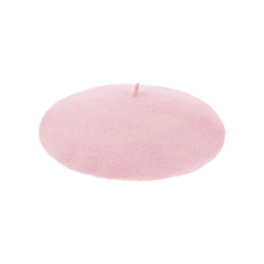 Pink Berets Wool French Hat Solid Color Cap for Women Girls