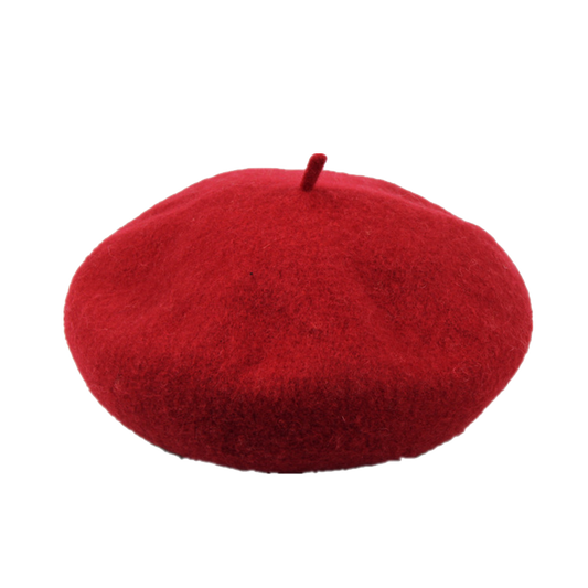 Red Berets for Women Premium Wool French Beret Hat Classic Wardrobe Addition