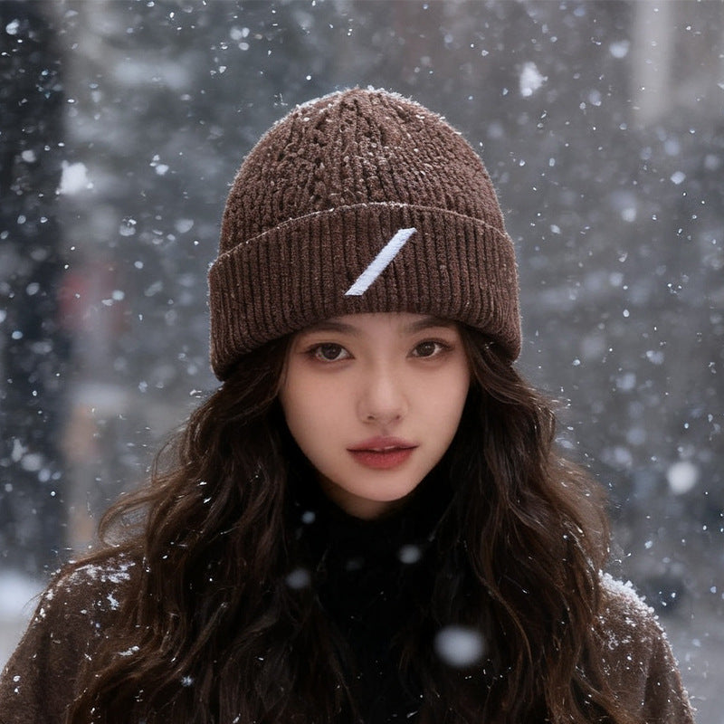 Brown Beanie Soft Knit Winter Hat Dark Brown Cap for Men Women