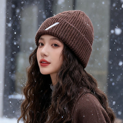 Brown Beanie Soft Knit Winter Hat Dark Brown Cap for Men Women