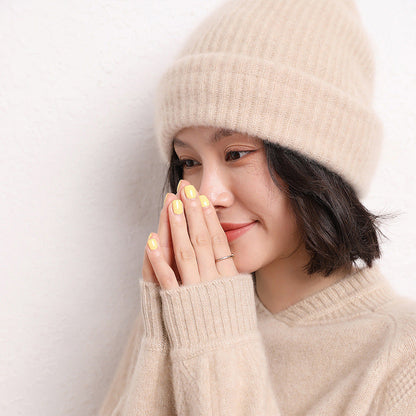 Cashmere Beanie Luxury Soft Knit Winter Hat Warm Unisex Everyday Comfort