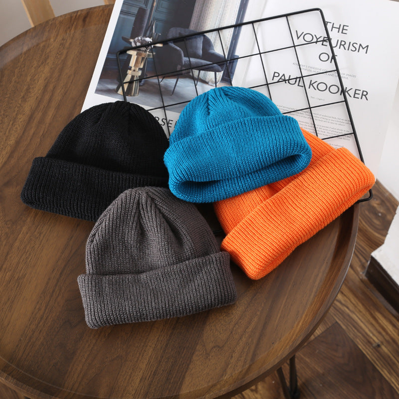 Purple Beanie Soft Knit Winter Hat Lavender Cap for Men Women