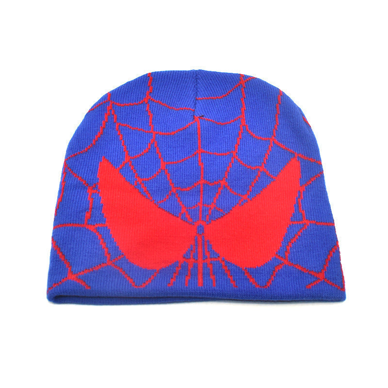 Spiderman Beanie Spider Web Knit Hat Spider Man Style Cap for Men