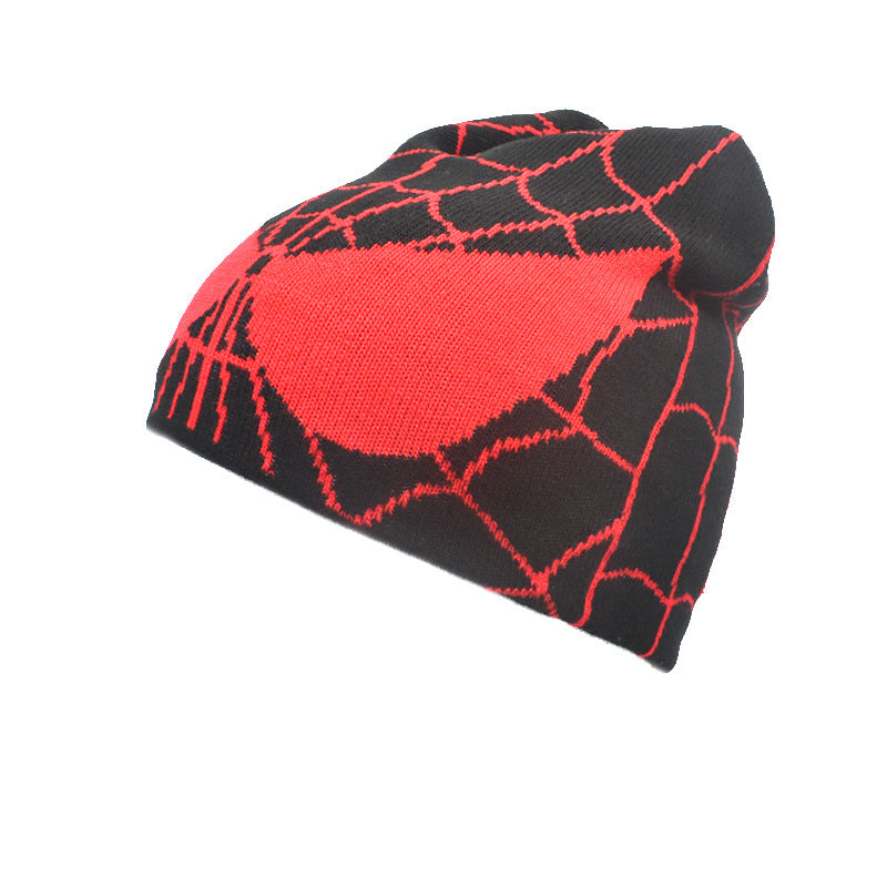 Spiderman Beanie Spider Web Knit Hat Spider Man Style Cap for Men