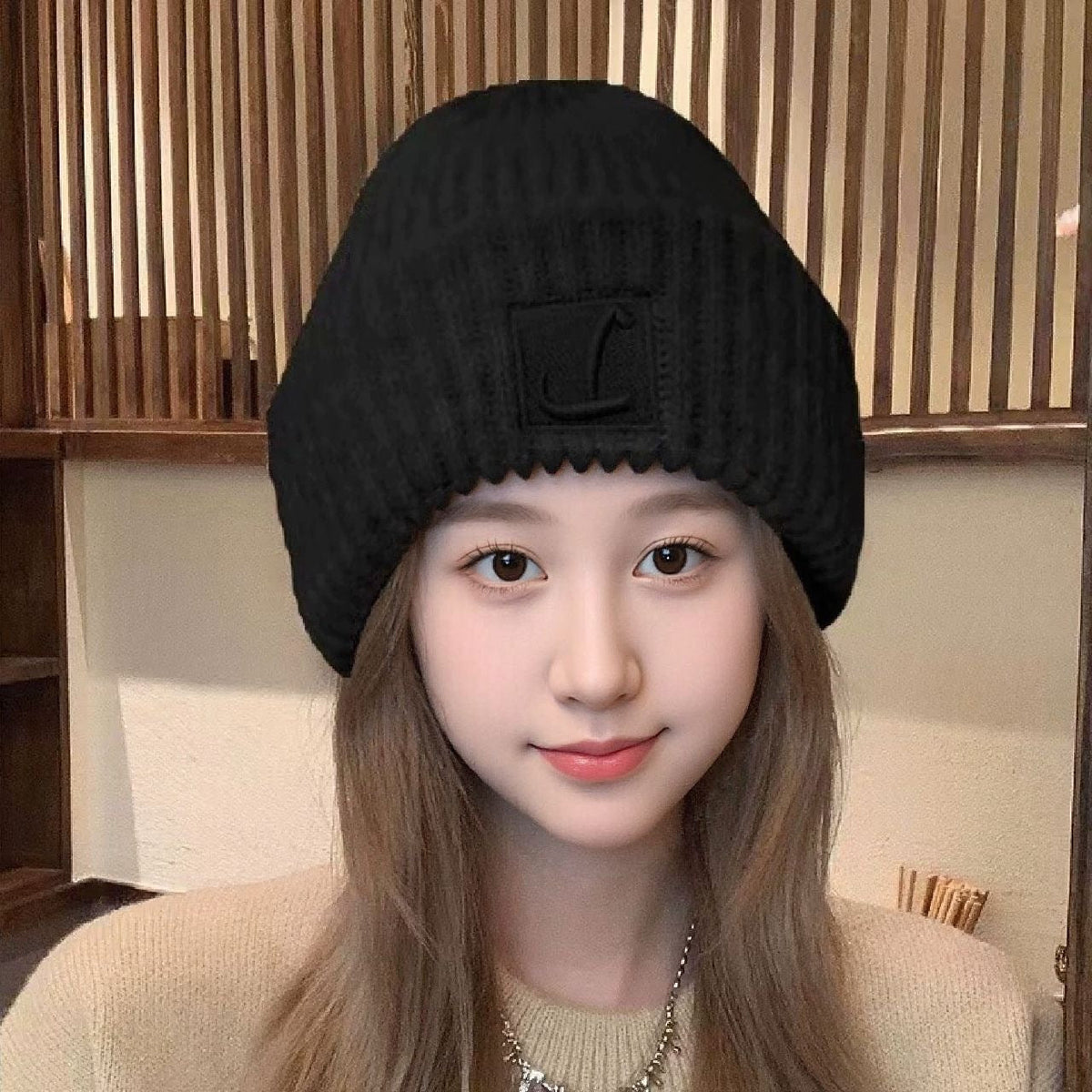 Warm Beanie Thermal Knit Winter Hat Cozy Insulated Cap for Men Women