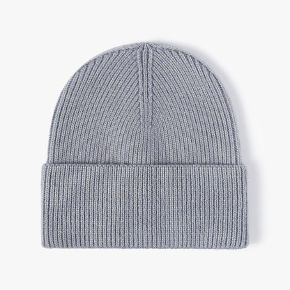 Green Beanie Wool Knit Winter Hat Dark Forest Cap for Men Women