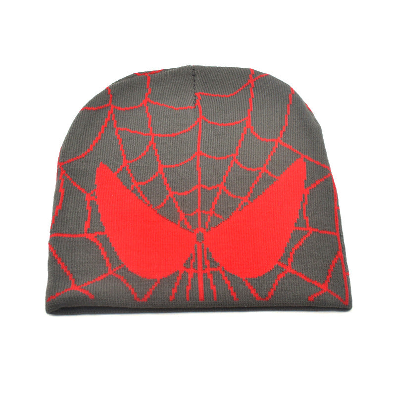 Spiderman Beanie Spider Web Knit Hat Spider Man Style Cap for Men