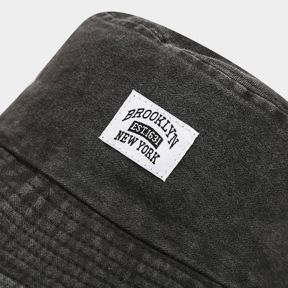 Retro Vintage Bucket Hat – Washed Denim Foldable Unisex Hat in Multiple Colors