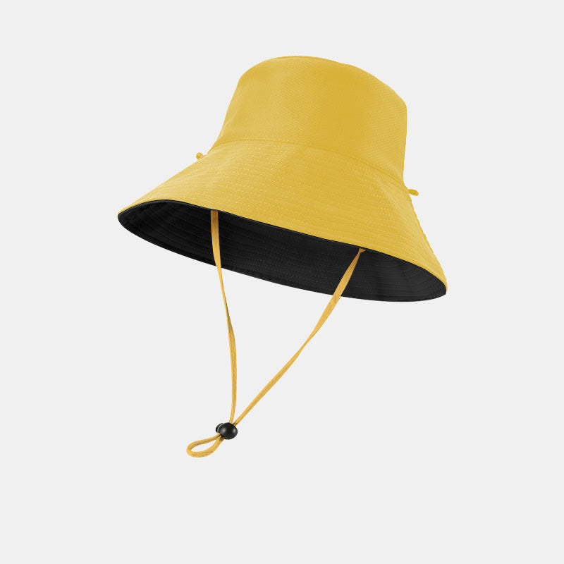 Reversible Bucket Hat  Double-Sided Sun Hat with Wide Brim UV Protection Foldable