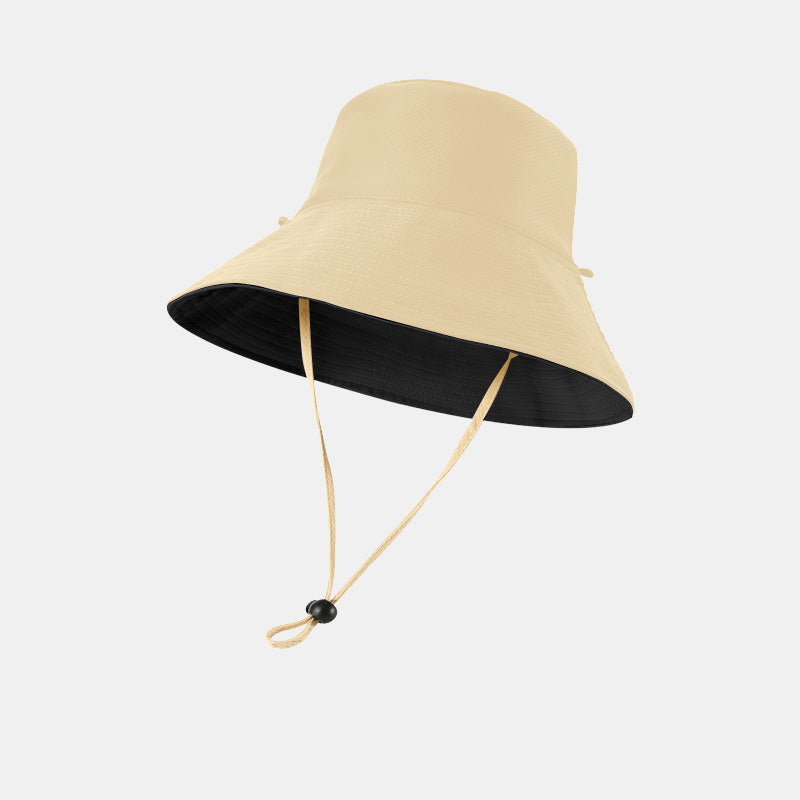 Reversible Bucket Hat  Double-Sided Sun Hat with Wide Brim UV Protection Foldable