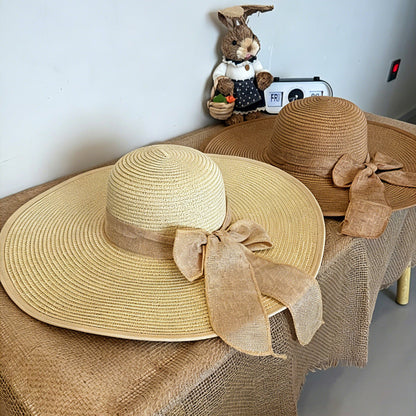 Wide Brim Straw Hat Womens Beach Sun Hat Vacation Style for Women